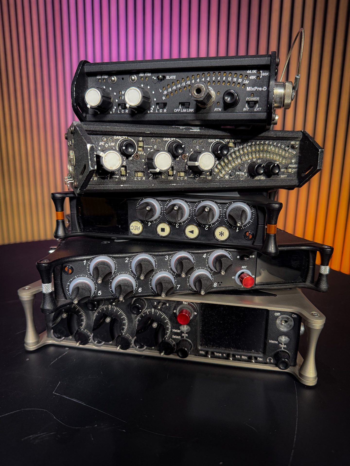 Stapel Sound Devices audiorecorders, de 'real roadcaster'