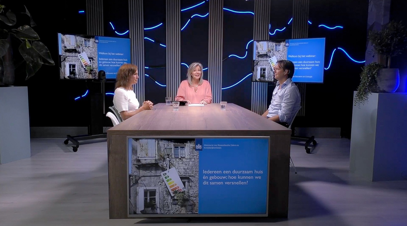 Multi-camera opname van een live webinar in Studio Zeestroom